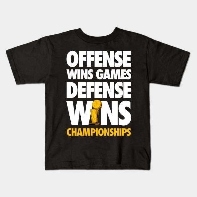 Defense wins Championships Kids T-Shirt by Aefe